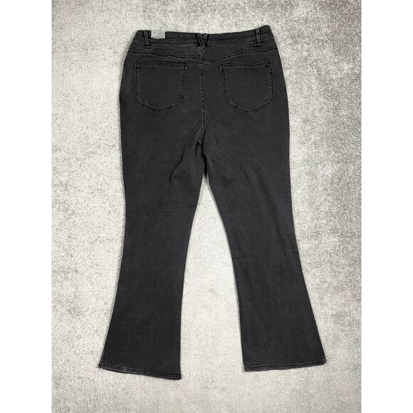 NWT Wit & Wisdom High Waist Itty Bitty Bootcut Jeans 'Ab'Solution Faded Black - Picture 4 of 16